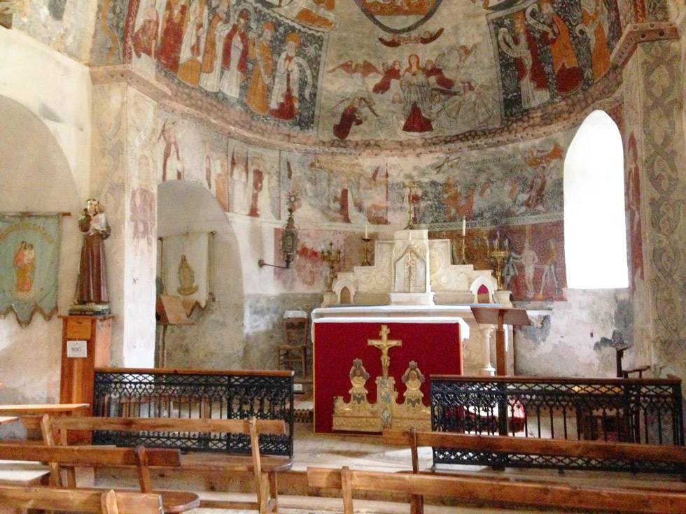 Fresques de l'église de Cazaux de Larboust