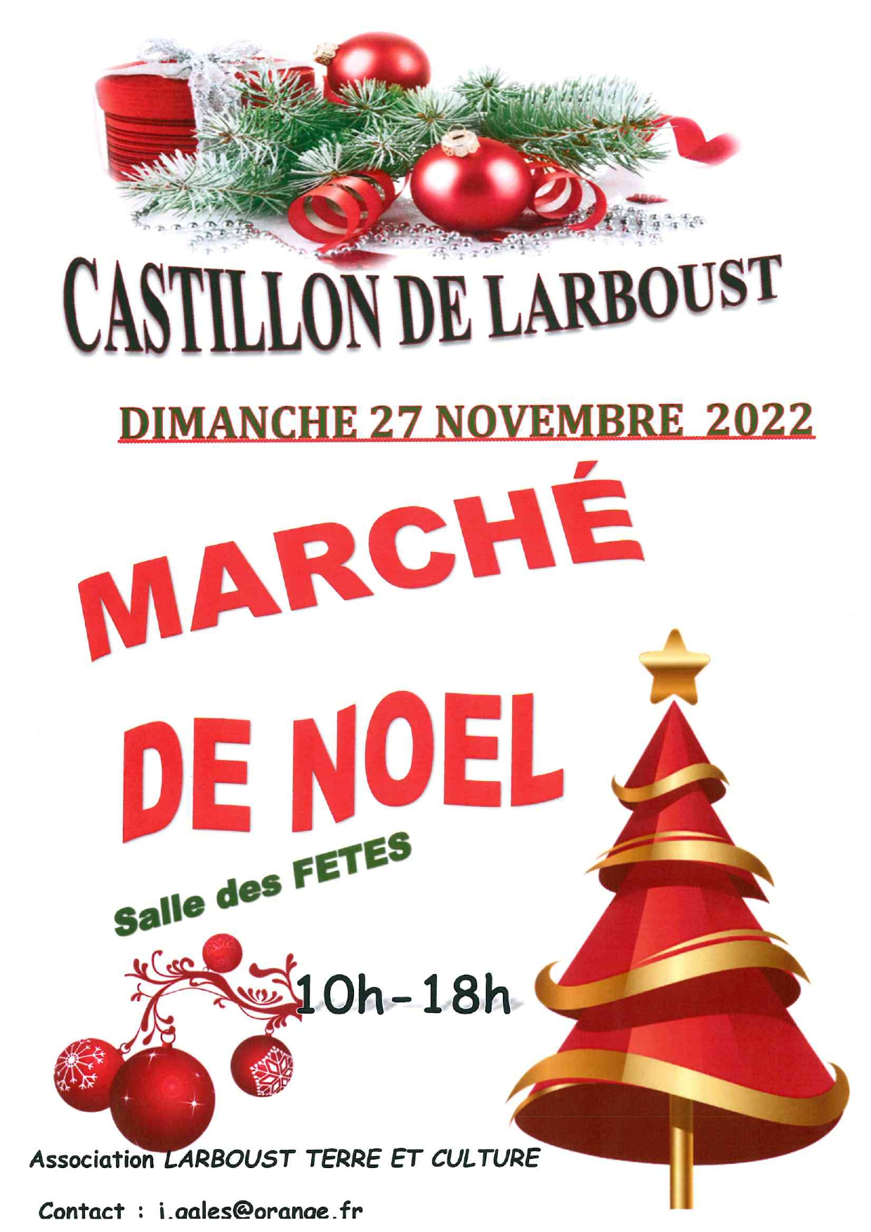 MARCHÉ DE NOËL DE CASTILLON-DE-LARBOUST