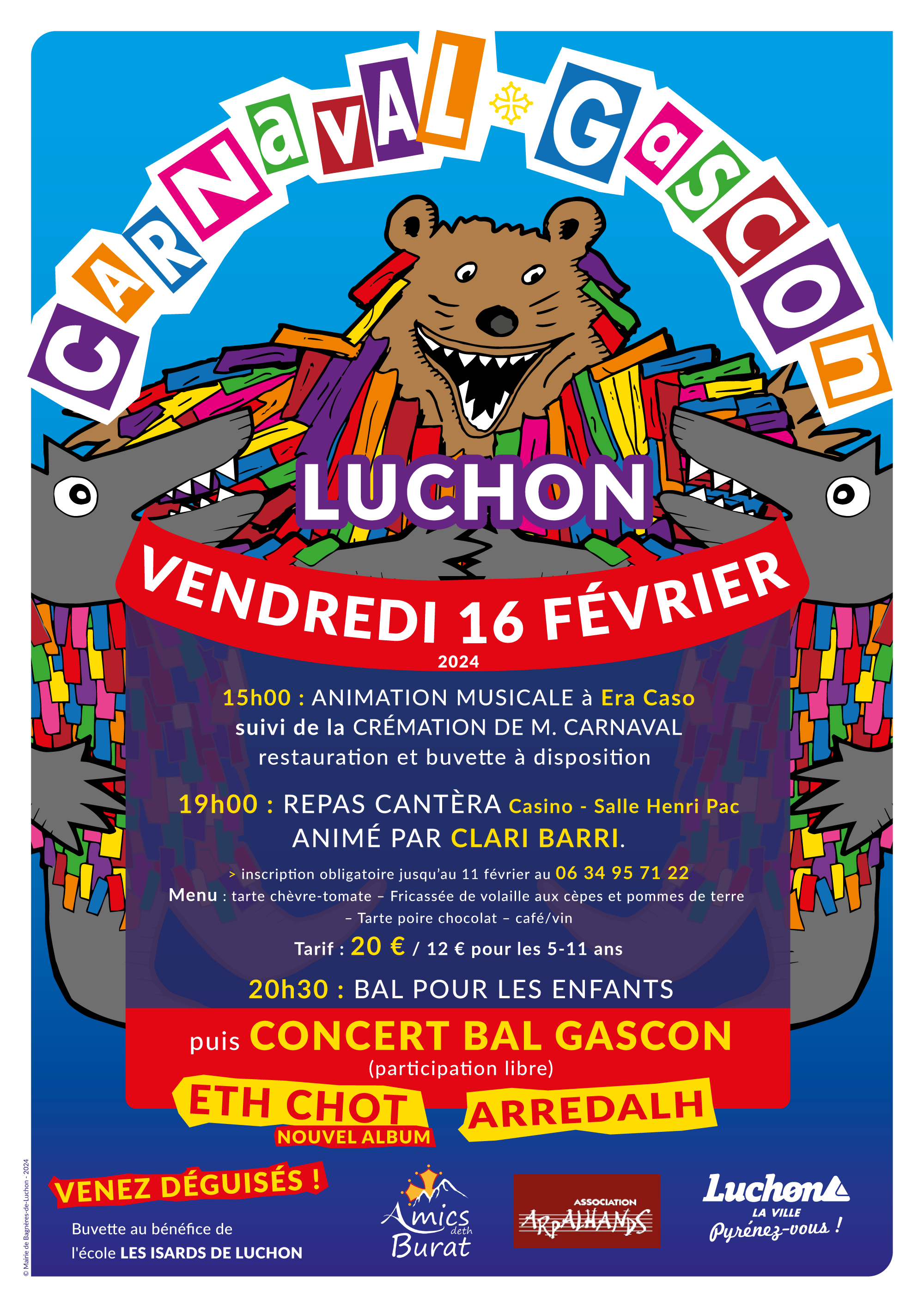 Affiche du Carnaval gascon 2024