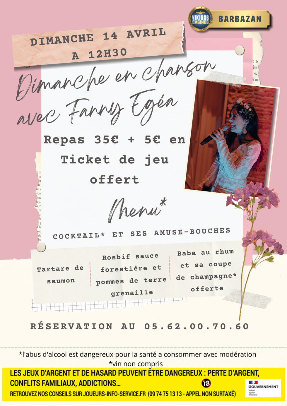REPAS DIMANCHE EN CHANSON AVEC FANNY EGEA