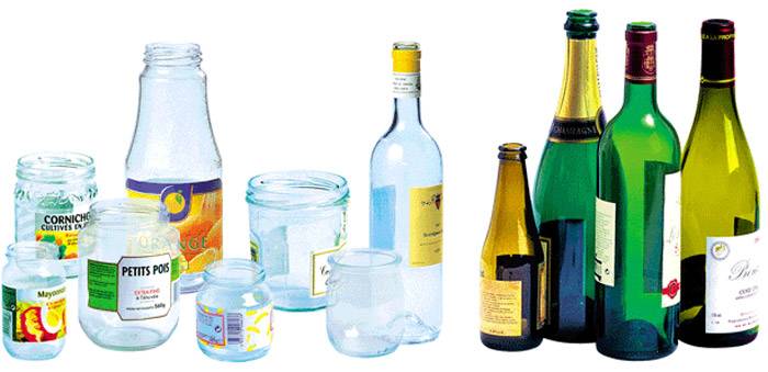 Exemple verre à recycler
