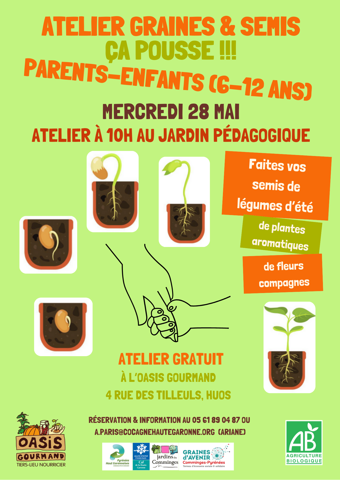 Atelier parents enfants graines et semis
